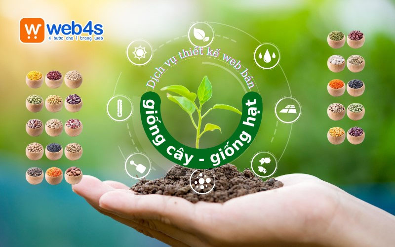 Thiết kế web bán hạt giống - Cây giống Nông nghiệp